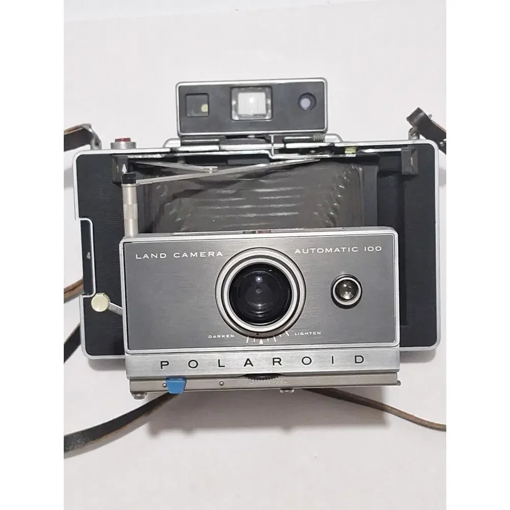 Polaroid Land Camera Automatic 100 Vintage Folding Camera – Works, Very Clean!
